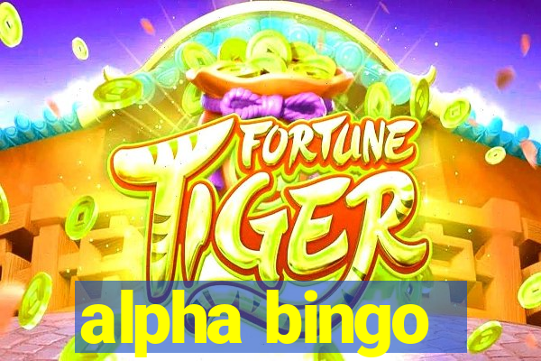 alpha bingo