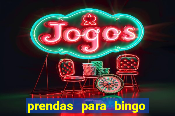 prendas para bingo de natal