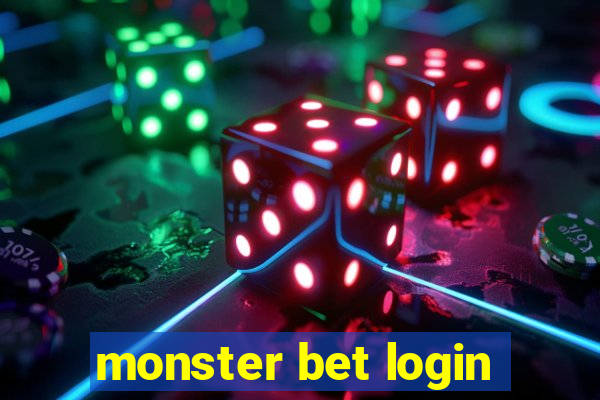 monster bet login