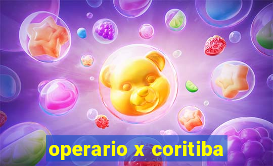 operario x coritiba