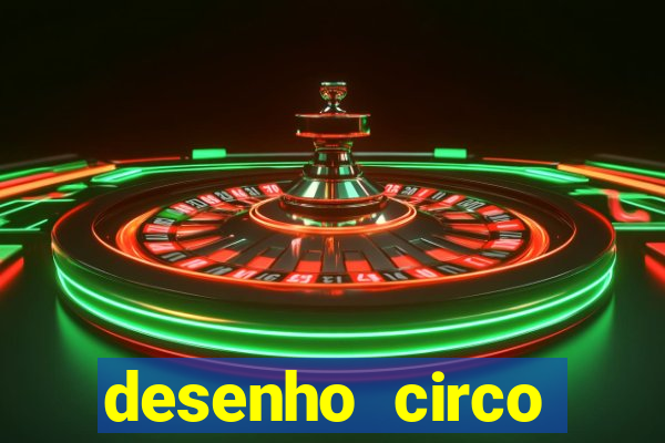 desenho circo digital para colorir