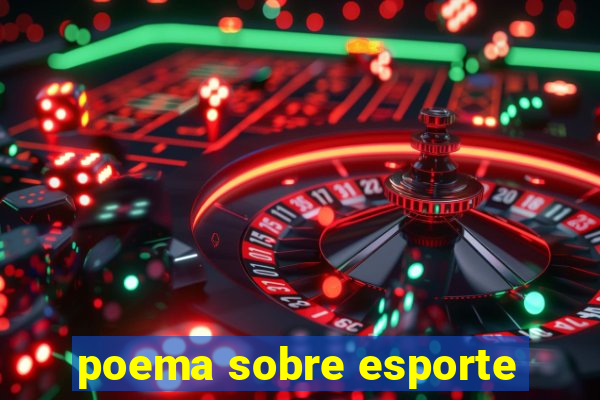 poema sobre esporte