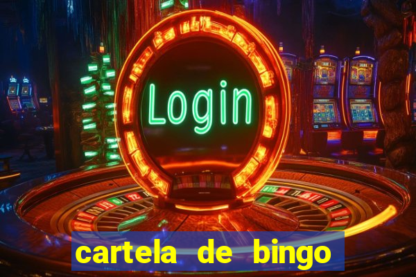 cartela de bingo cha de panela