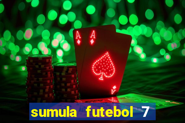 sumula futebol 7 society excel