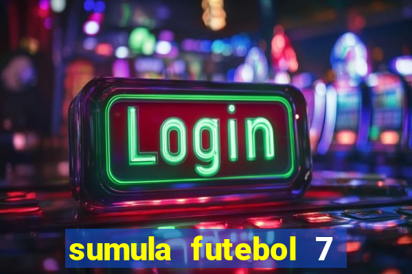 sumula futebol 7 society excel