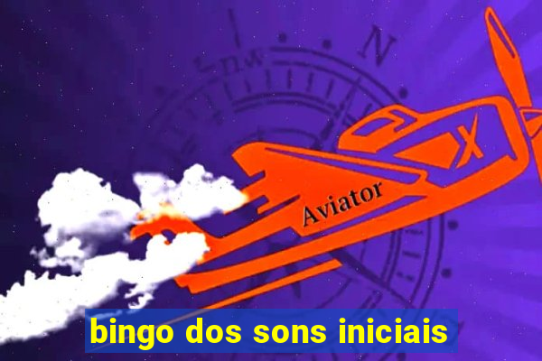 bingo dos sons iniciais