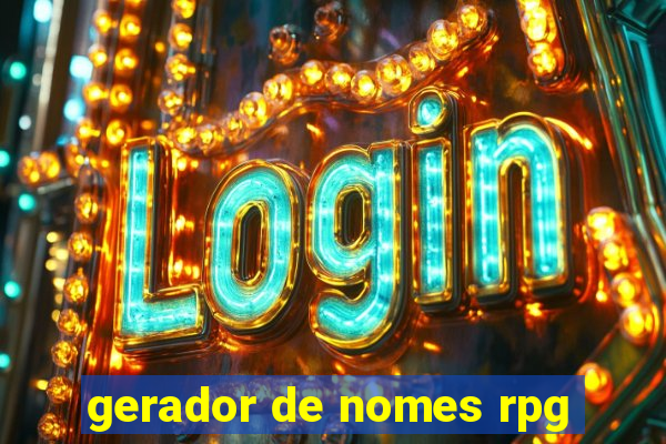 gerador de nomes rpg