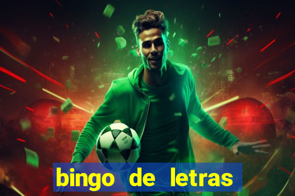 bingo de letras colorido para imprimir