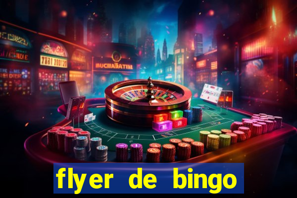 flyer de bingo para editar