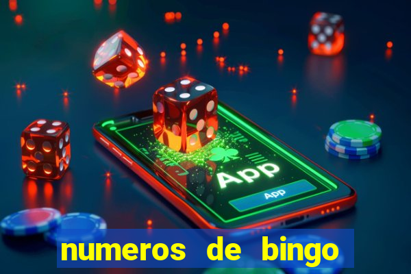 numeros de bingo del 1 al 75