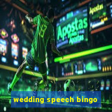 wedding speech bingo