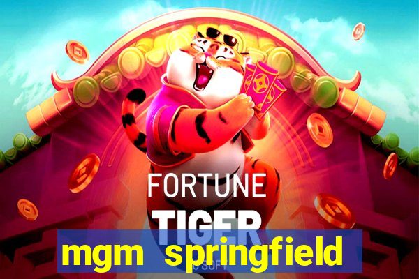 mgm springfield slot payout percentage