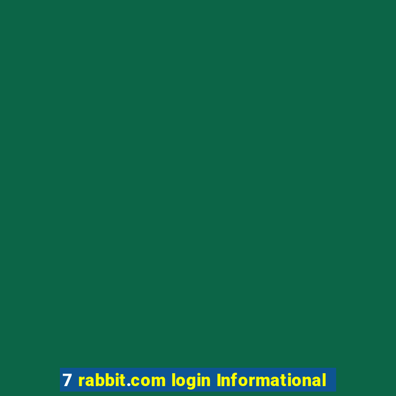 7 rabbit.com login Informational