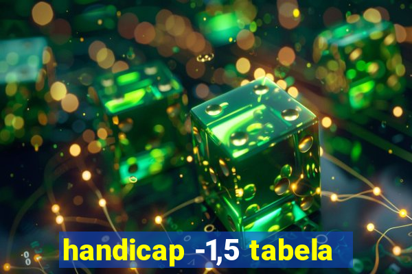 handicap -1,5 tabela