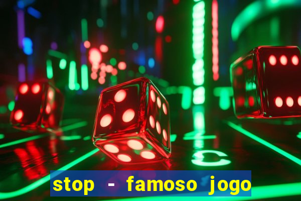 stop - famoso jogo de palavras