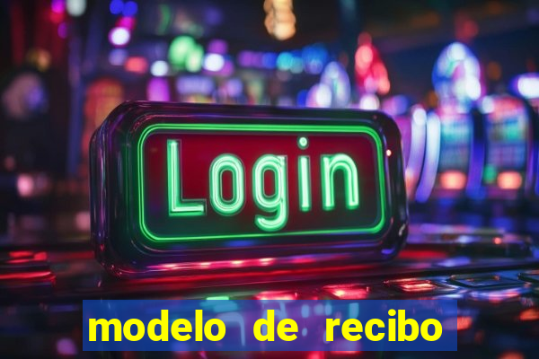 modelo de recibo de pagamento autonomo