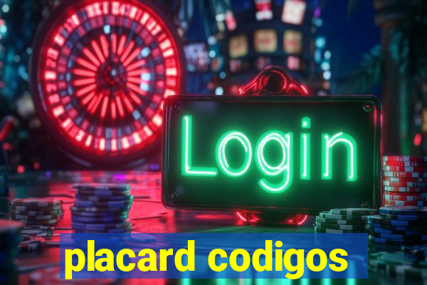 placard codigos