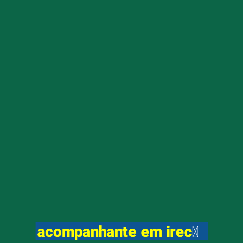 acompanhante em irec锚