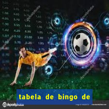 tabela de bingo de 1 a 100