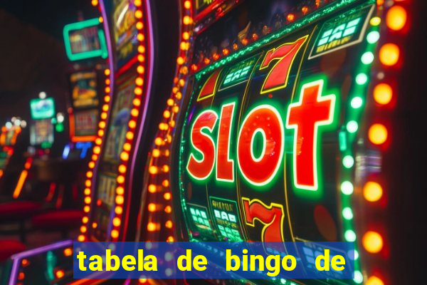 tabela de bingo de 1 a 100