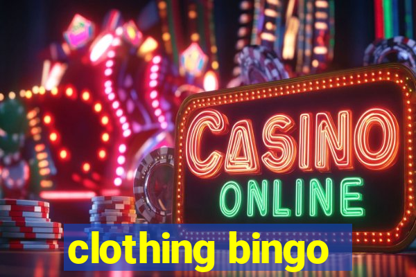 clothing bingo