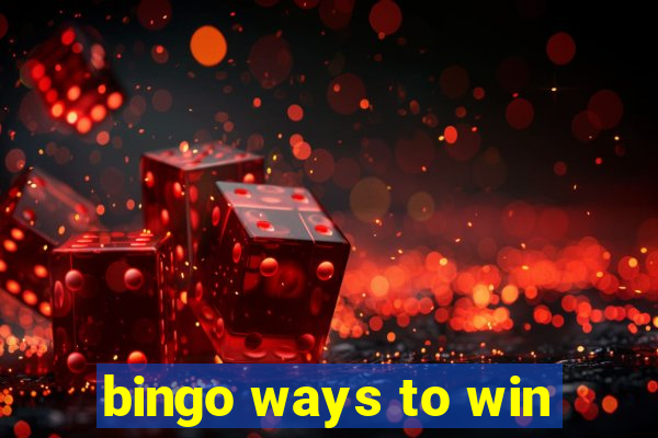 bingo ways to win