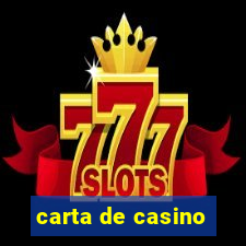 carta de casino