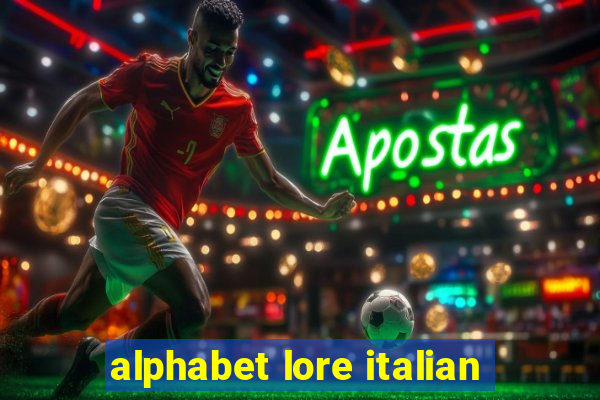 alphabet lore italian