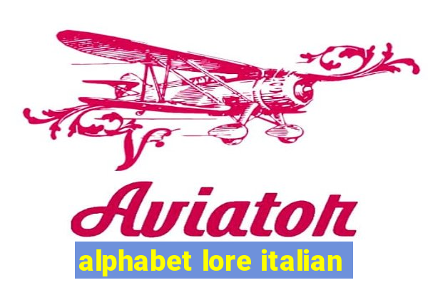 alphabet lore italian