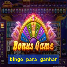 bingo para ganhar dinheiro de verdade pix