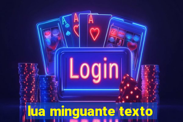 lua minguante texto