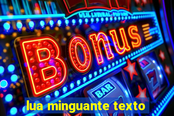 lua minguante texto