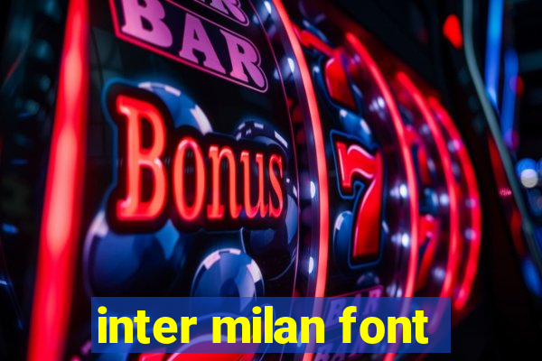 inter milan font