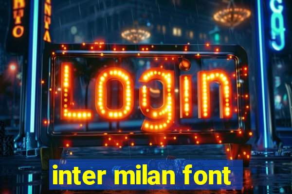 inter milan font