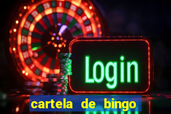 cartela de bingo vazia para imprimir