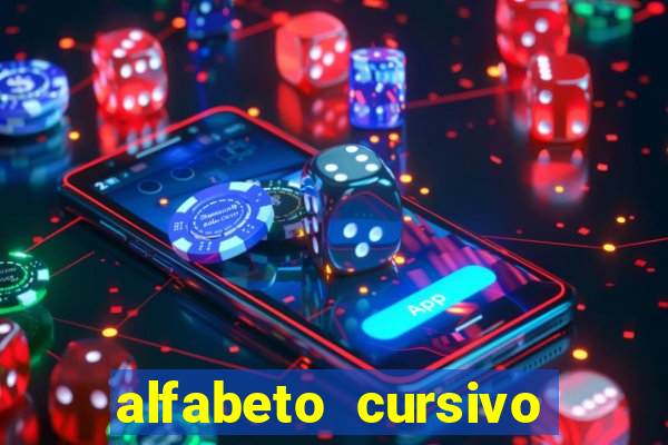 alfabeto cursivo pontilhado para imprimir pdf