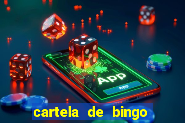 cartela de bingo de nomes para imprimir