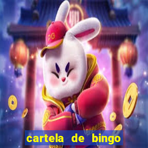 cartela de bingo de nomes para imprimir