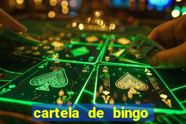 cartela de bingo de nomes para imprimir