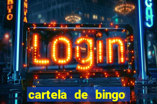 cartela de bingo de nomes para imprimir