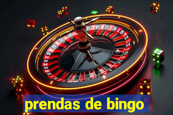 prendas de bingo