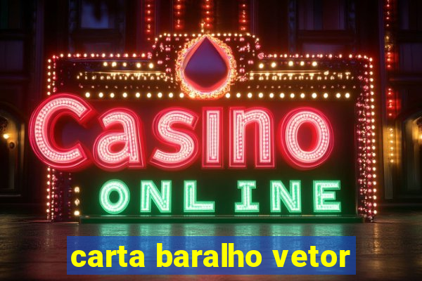 carta baralho vetor