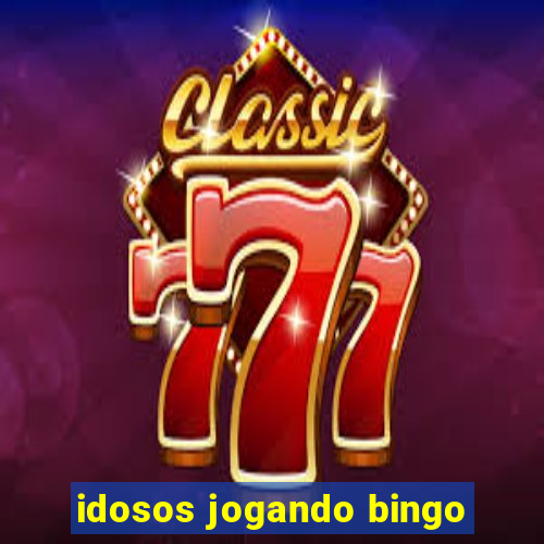 idosos jogando bingo