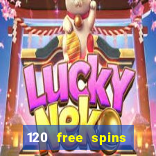 120 free spins online casino promotion