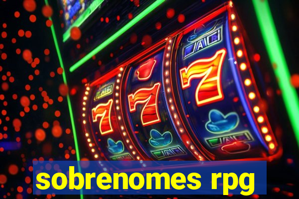 sobrenomes rpg