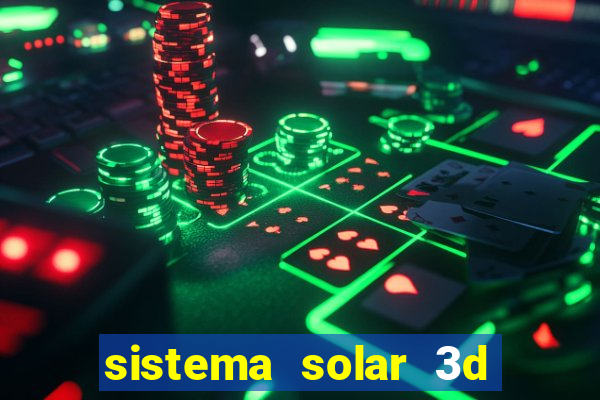 sistema solar 3d em movimento