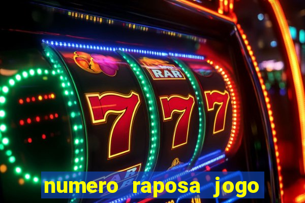 numero raposa jogo do bicho