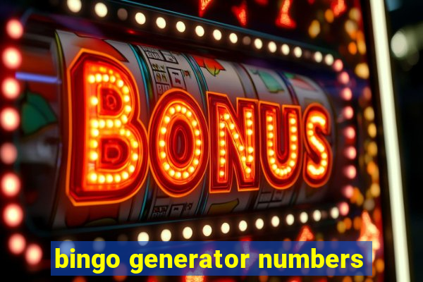 bingo generator numbers