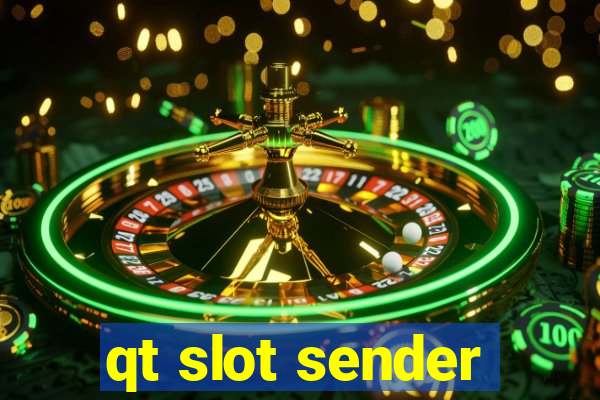 qt slot sender