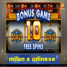 milan x udinese